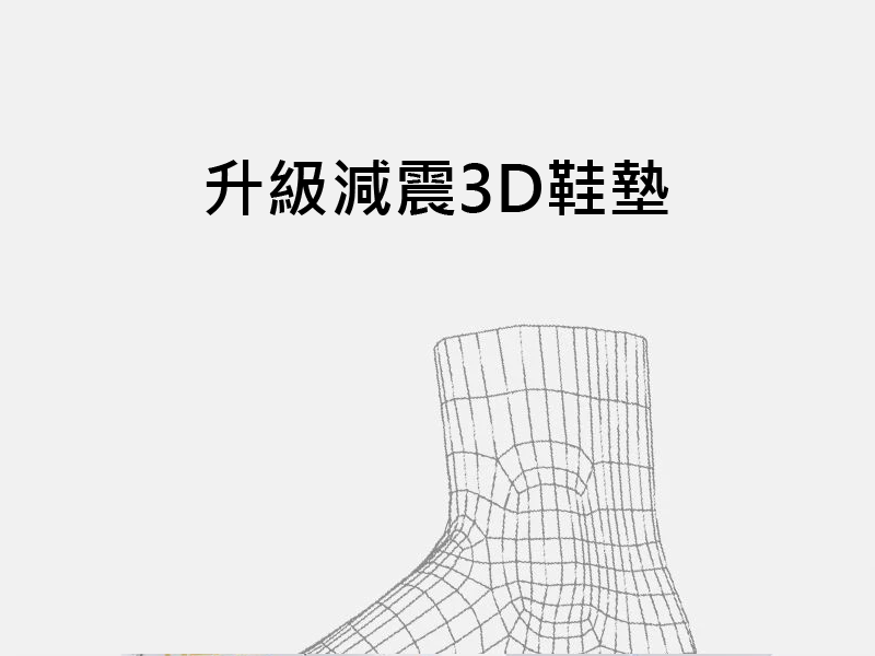 升級減震 3D 鞋墊
